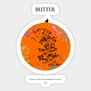 BUTTER Moon Dark Sticker